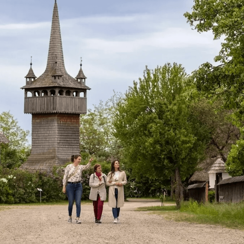 Skanzen tavaszi táj